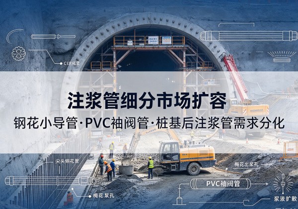 遂川注浆管细分市场扩容，隧道钢花小导管、PVC 袖阀管、桩基后注浆管需求分化